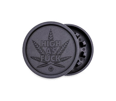 Hemp Grinder - High as Fuck - 55mm 2 Layers - Display - 8 Stück
