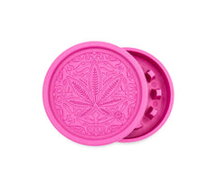 Hemp Grinder - Trance Leaf - 55mm - 2 Layers - Display - 8 Stück