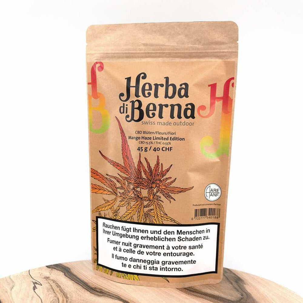 Herba di Berna - Oudoor CBD Blüten - Mango Haze - 45g