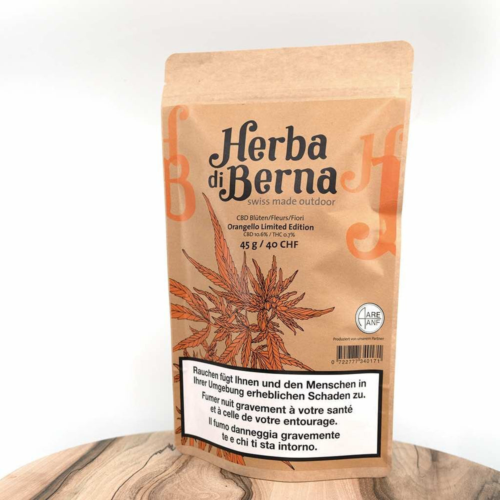Herba di Berna - Oudoor CBD Blüten - Orangello - 45g