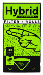 12 x Hybrid Supreme Aktivkohle Filter & Rolls, 33 Stk.