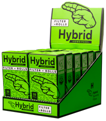 12 x Hybrid Supreme Aktivkohle Filter & Rolls, 33 Stk.