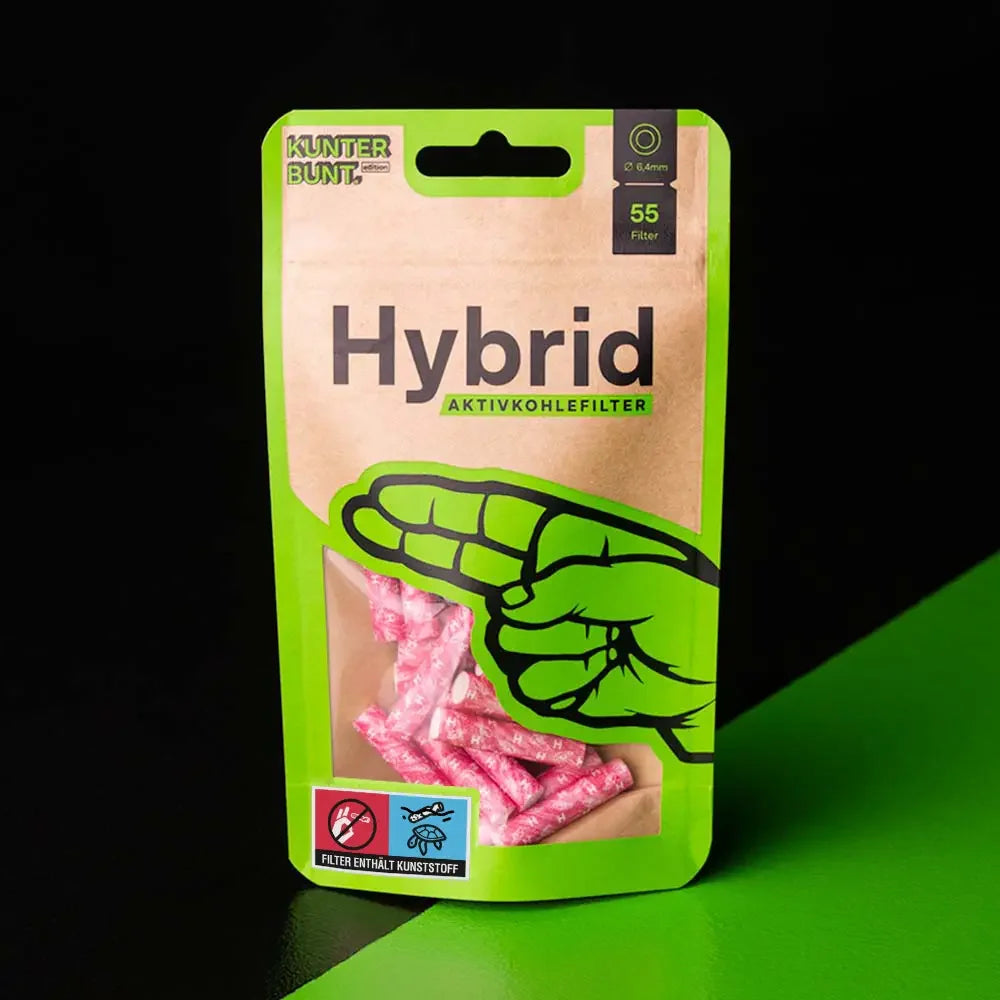 Hybrid Supreme - Aktivkohlefilter - Bag - Magenta - 55 Stück