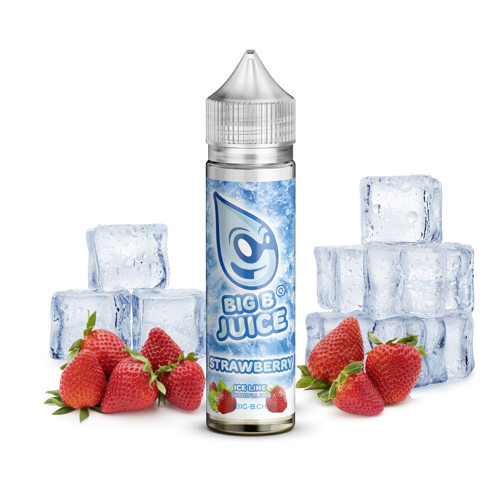 E-Liquid BIG B Juice ICE Line, Strawberry 50ml ''Shortfill''