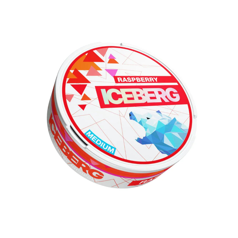ICEBERG - Medium - Raspberry - All White Snus - 20mg/g - 12g