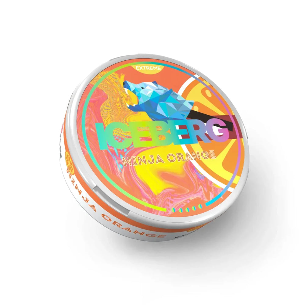ICEBERG - Strong - Ninja Orange - All White Snus - 50mg/g - 16g