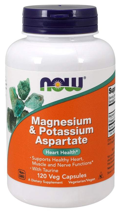Now Foods Magnesium & Potassium Aspartate with Taurine