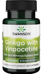 Swanson Ginkgo with Vinpocetine Standardized