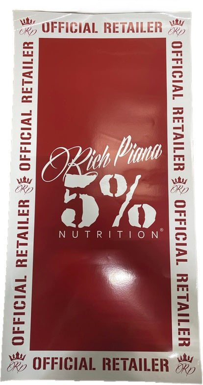 5 Nutrition 5% Nutrition Window Cling Rectangular