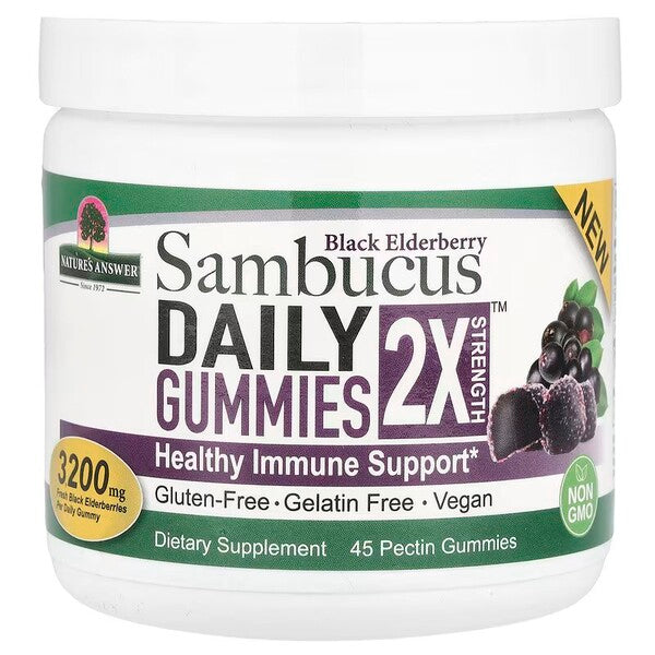 Nature S Answer Sambucus Daily Gummies 2X Strength
