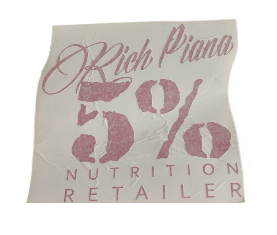 5 Nutrition 5% Nutrition Window Cling