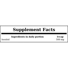 Inositol 500mg - 100vcaps. x12