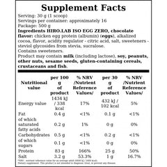 Iso Egg Zero - 500g - Chococlate