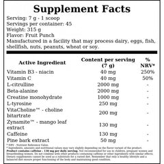 Jack3d Advanced Preworkout EU - 315 g - FruitPunch