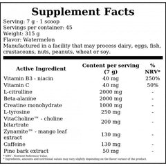Jack3d Advanced Preworkout EU - 315 g - Watermelon