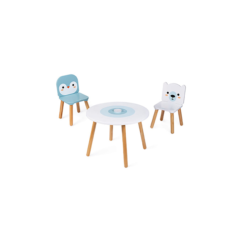 Janod Tisch und 2 Stühle Polar