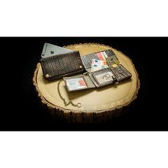 Kavatza - Tabak Portemonnaie LARGE WOVEN HAVANA - Brown