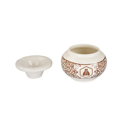 Keramik Aschenbecher - Moroccan - Cream - 1 Stück