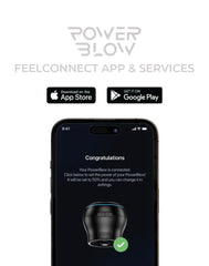 Kiiroo - Combo Set aus Interaktiver Saugmasturbator PowerBlow und FeelStar Victoria June Mouth Stroker - Schwarz