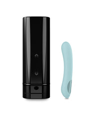 Kiiroo - Paar-Set aus Masturbator Onyx+ und G-Punkt-Vibrator Pearl 2+ - Schwarz & Türkis
