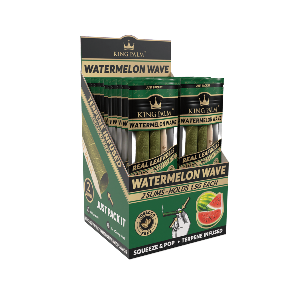 King Palm - Slim - 2 Stück - Watermelon Wave - Display - 20 Stück