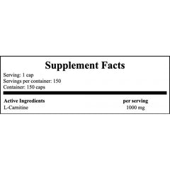 L-Carnitine 1000mg - 150caps.