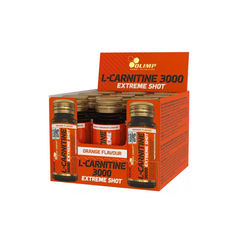L-Carnitine 3000 Extreme Shot Glasampulle SAFT - 25ml - Orange x9