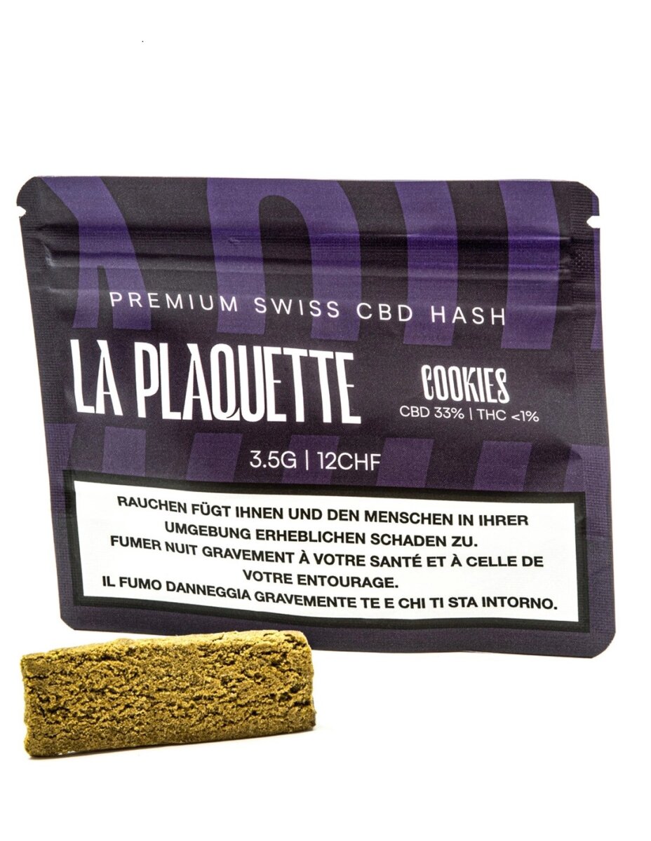 La Plaquette - CBD Hash - Cookies - 3.5g