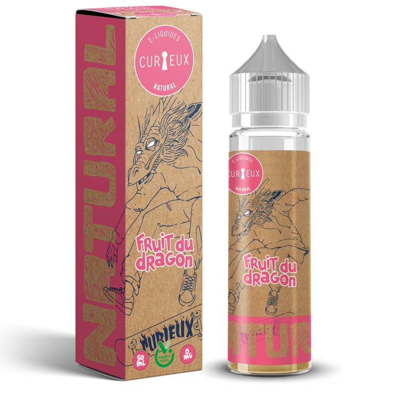 E-Liquid Natural - Fruit du Dragon, CURIEUX 50ml ''Shortfill''