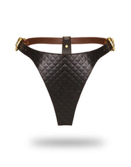 Amorable by Rimba - Strapshalter mit G-String und Strümpfen - One Size - Schwarz