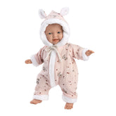 Llorens Babypuppe mit Overall rosa 32cm