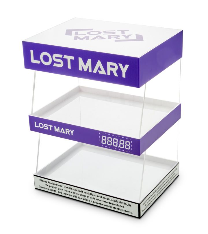 LOST MARY 2-stöckiges stacked Acryldisplay