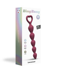 2: Love to Love - Bing Bang Größe M - Analkugeln - Plum