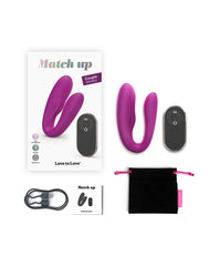 Love to Love - Match Up - Paar-Vibrator mit Fernbedienung - Rosa