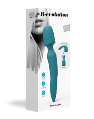 Love to Love - R-Evolution - Zauberstab-Vibrator mit 2 Aufsätzen - Blau