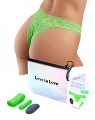 Love to Love - Secret Panty 2 - Panty Vibrator mit Fernbedienung - Grün