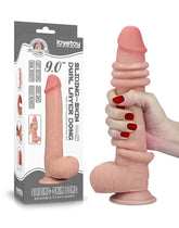 1: LoveToy - Sliding Skin Dildo 9" / 23 cm (Ø 3.5 CM) - Nude