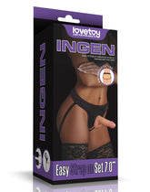 1: LoveToy Easy Strap-On Set with 18 cm Dildo