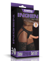 1: LoveToy Easy Strap-On Set with 21,5 cm Dildo