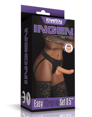 LoveToy Easy Strap-On Set with 21,5 cm Dildo
