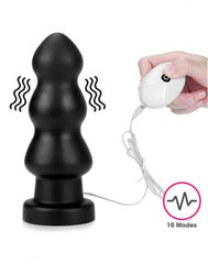 LoveToy - King Size Vibrating Anal Rigger 20 cm - Schwarz