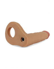 LoveToy - The Ultra Soft Double Vibrierender Dildo 16 cm - Nude