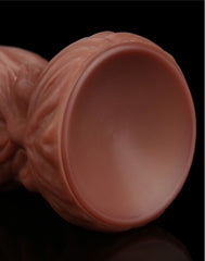 LoveToy - Dildo mit Adern 24.5 cm - Nude/Braun