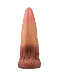 LoveToy - Dildo mit Zunge 25.4 cm - Nude/Braun