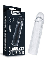 1: LoveToy - Flawless Clear Penis Sleeve + 2.5 cm