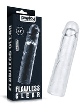 1: LoveToy - Flawless Clear Penis Sleeve + 5 cm