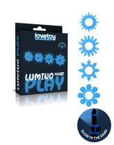 LoveToy - Lumino Play Cockring 4er Set - Glow in the Dark