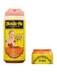 LoveToy - Pleasure Brew Blonde Ale Vagina Masturbator - Nude & Gelb