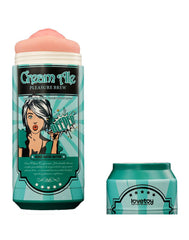 LoveToy - Pleasure Brew Cream Ale Mouth Masturbator - Grün & Nude