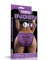 LoveToy - Slide - Bedrucktes vibrierendes sexy Höschen - Lila